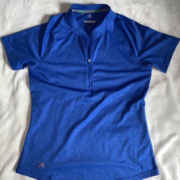Women's Golf Blue Adidas ClimaCool shirt small - Picture 1 of 3